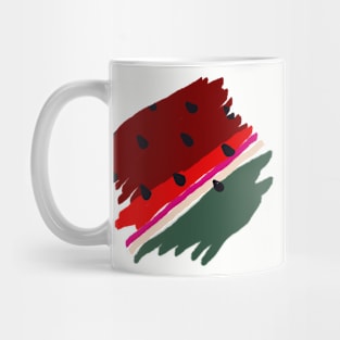 Watermelon Brushwork Mug